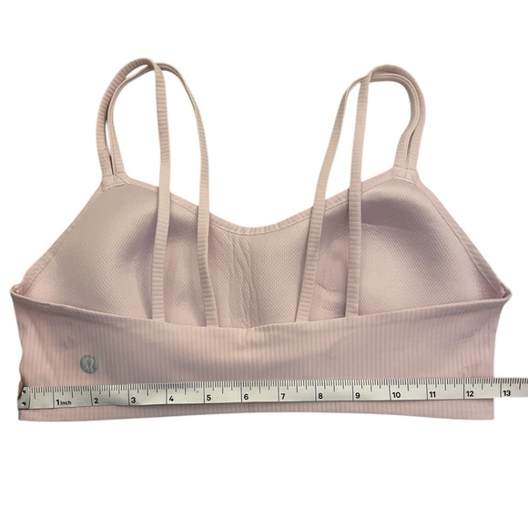 Lululemon Strawberry Milkshake Like A Cloud Ribbed Bra Size M - Picture 8 of 8